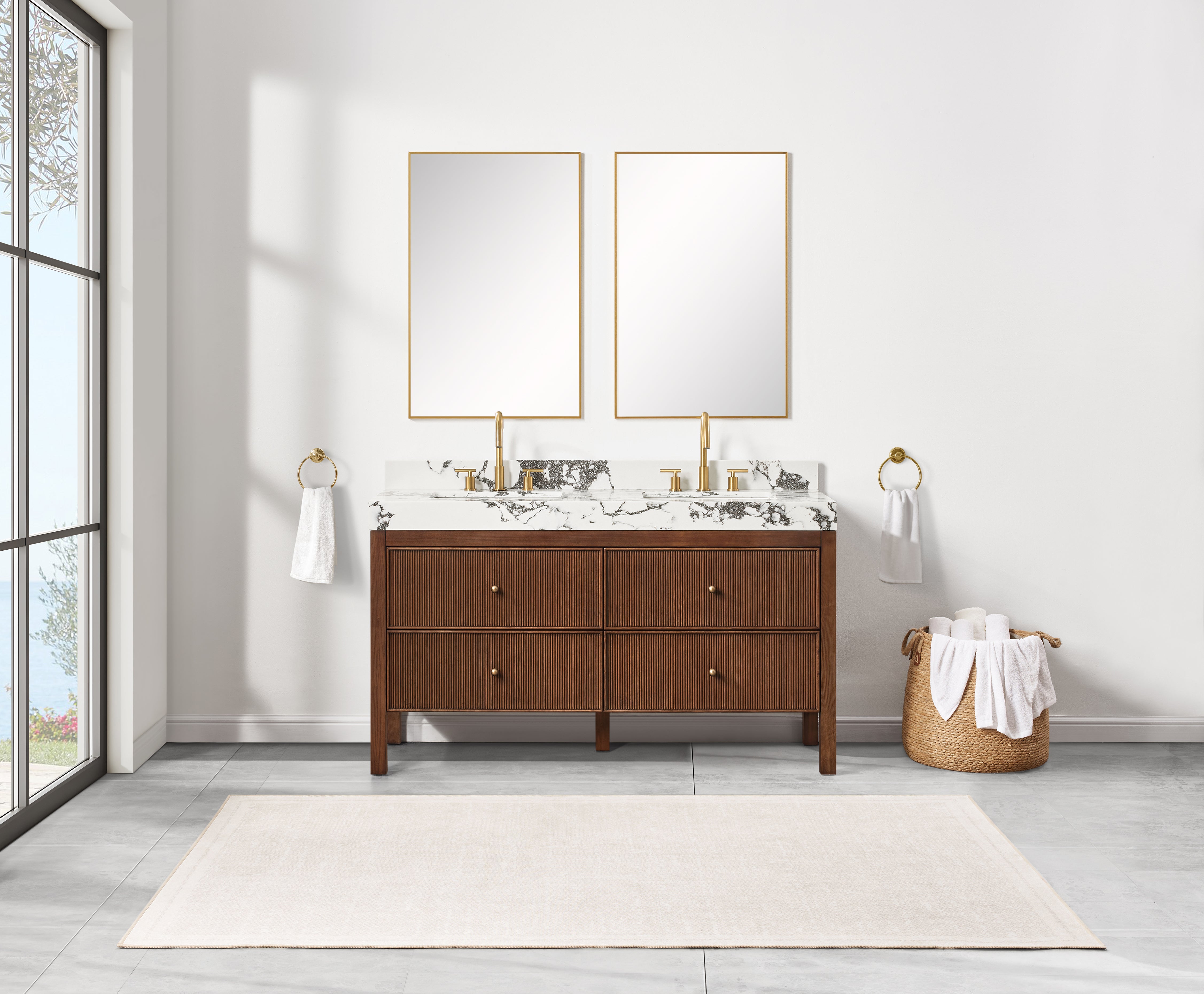 Kimberly Fluted Bathroom Vanity