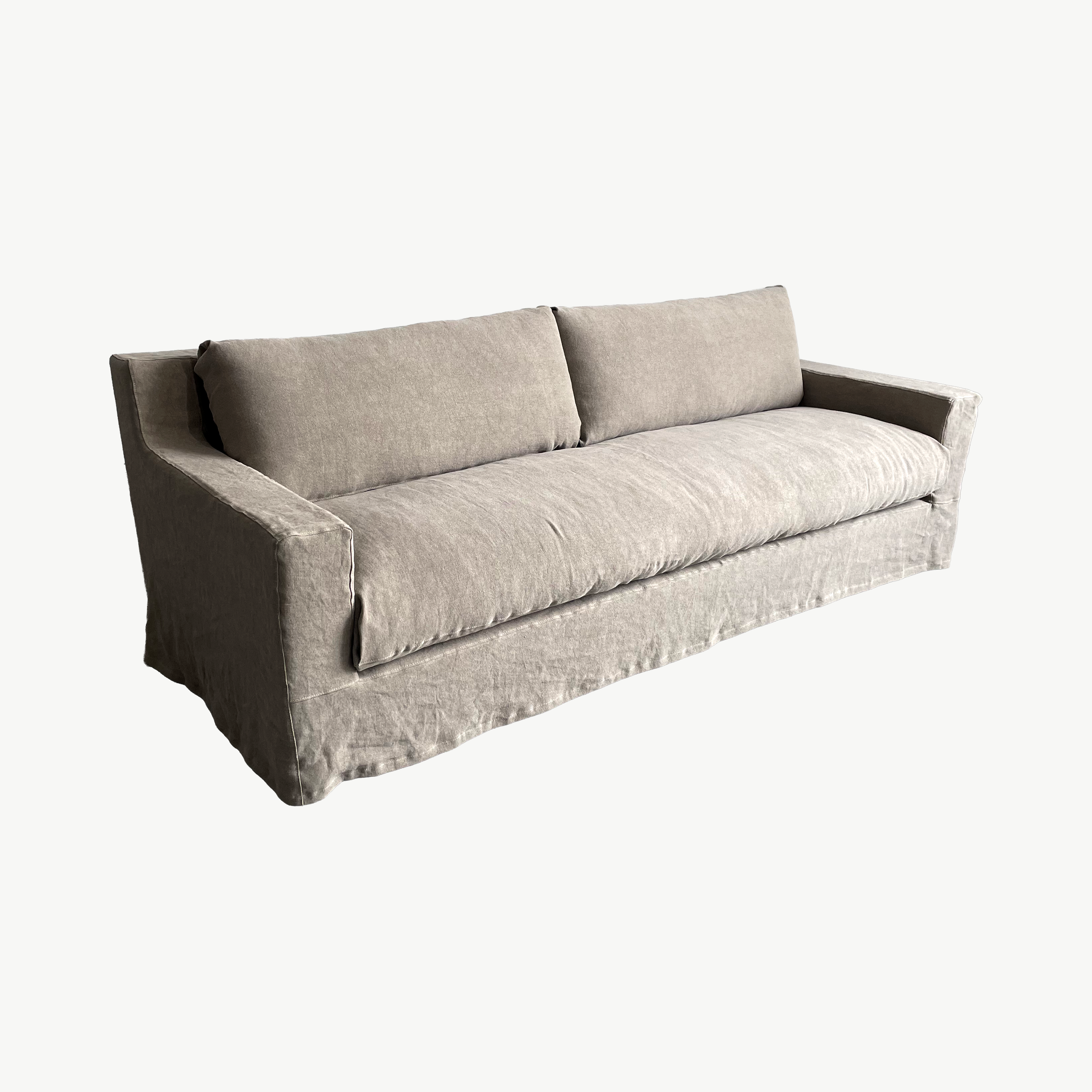Cannes 100% Linen Slipcover Sofa