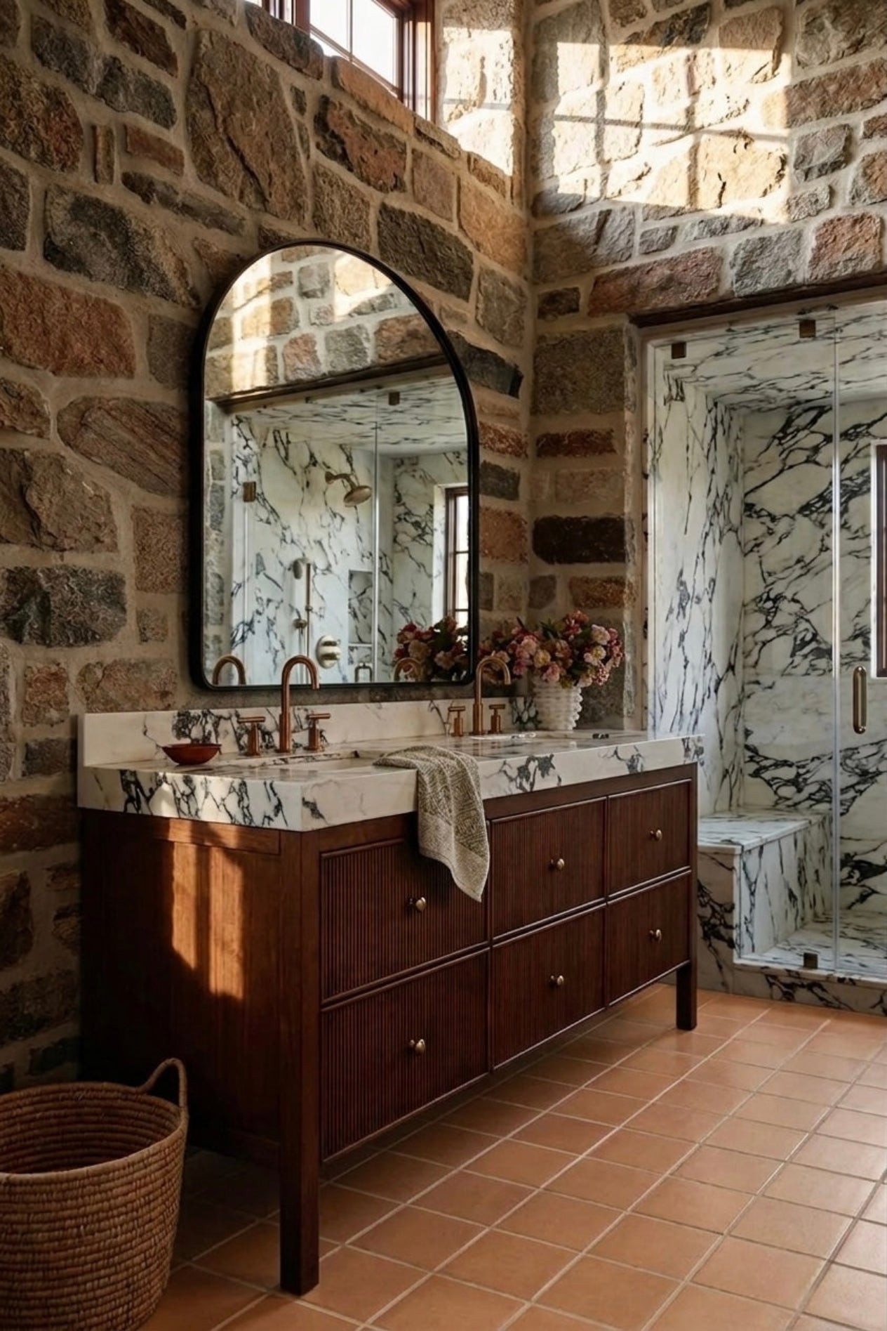 Kimberly Fluted Bathroom Vanity