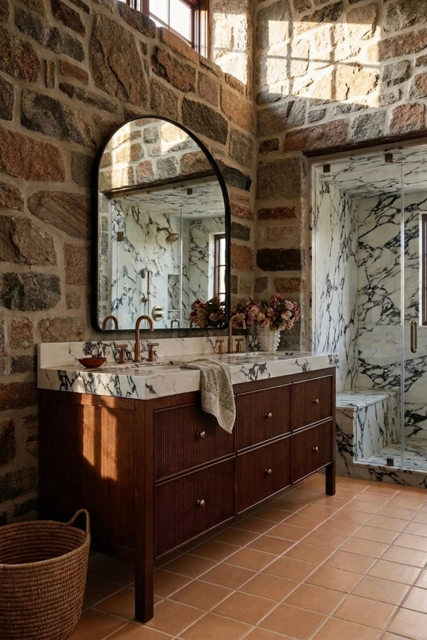 Kimberly Fluted Bathroom Vanity
