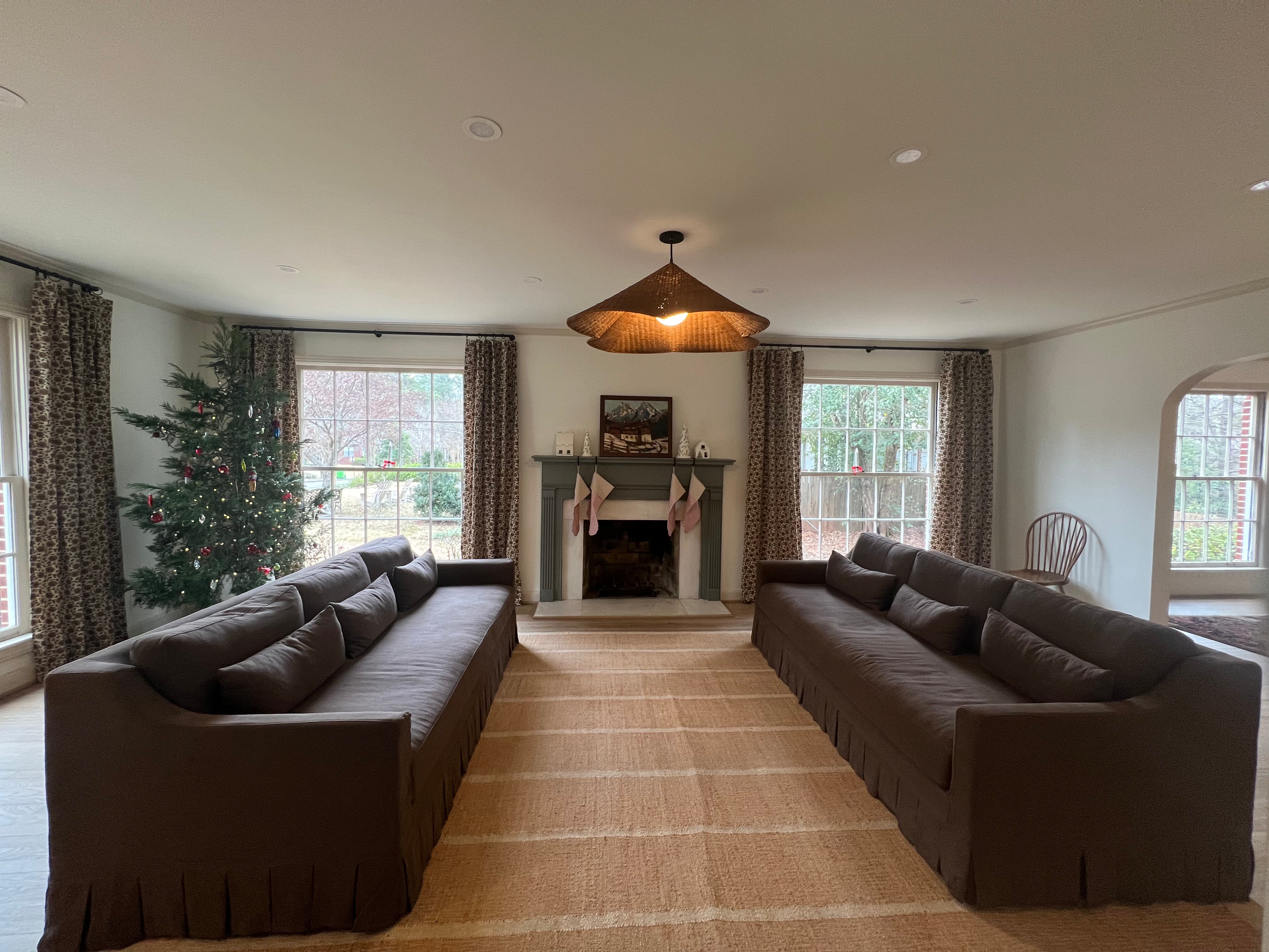 Chloe Linen Pleated Sofa