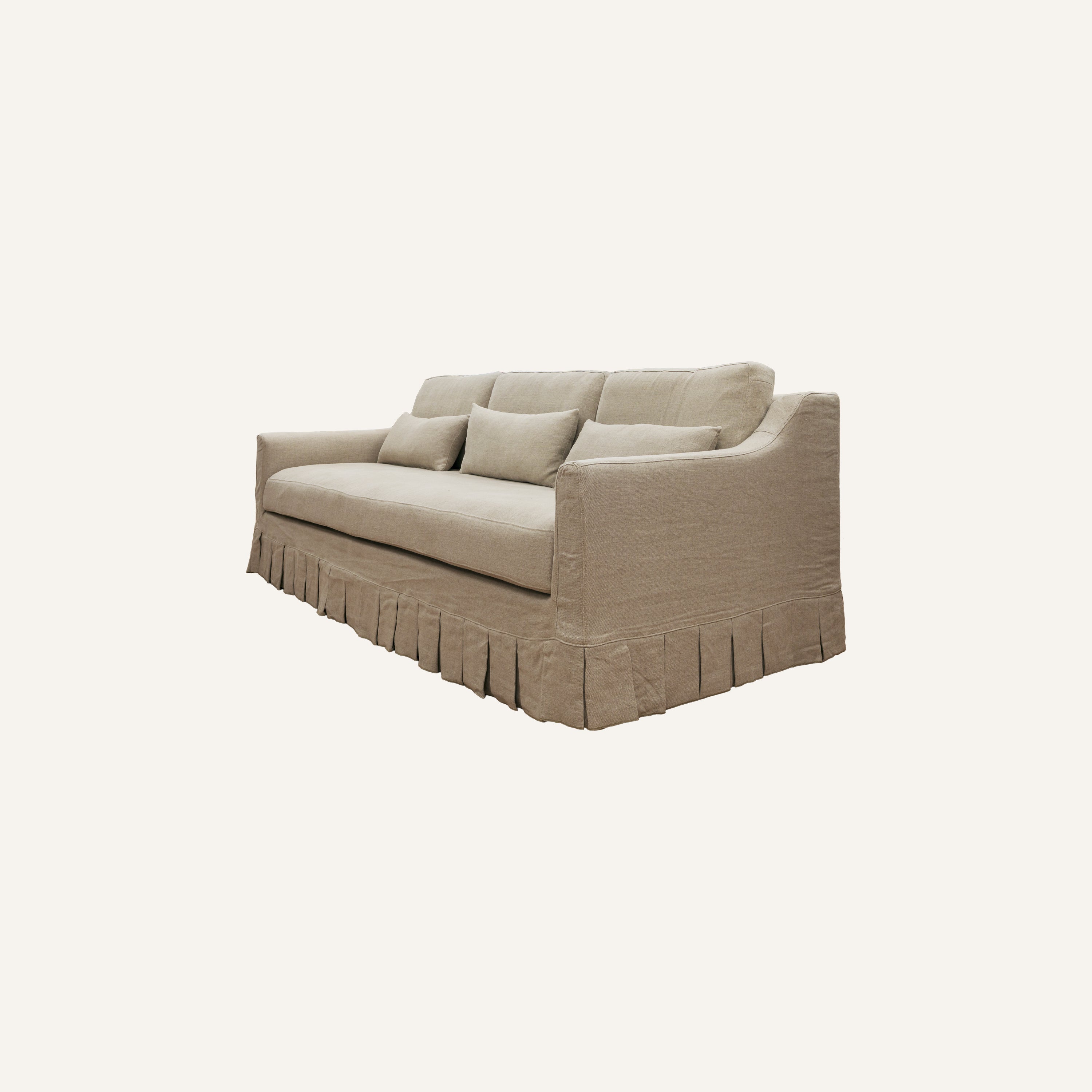 Chloe Linen Pleated Sofa