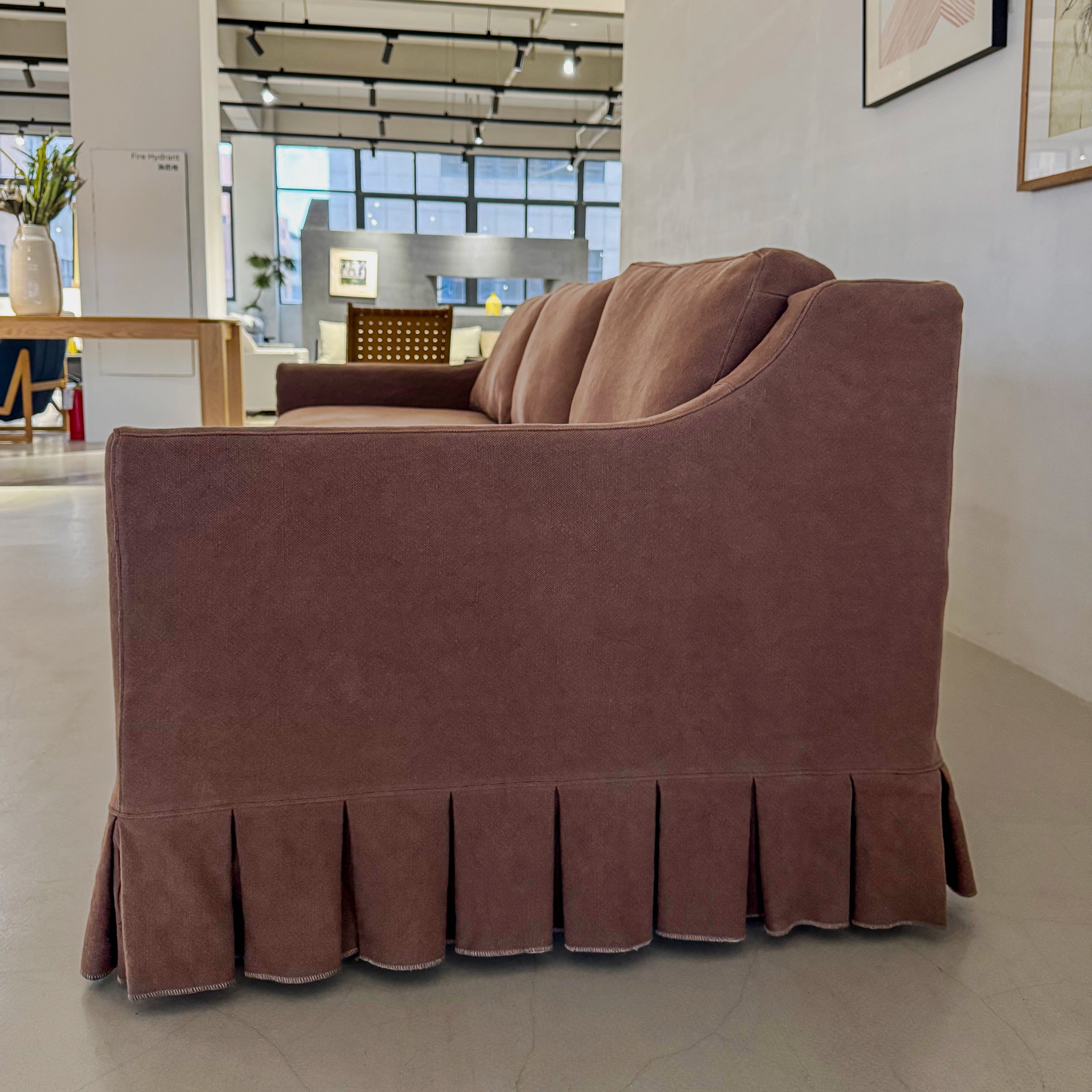 Chloe Linen Pleated Sofa