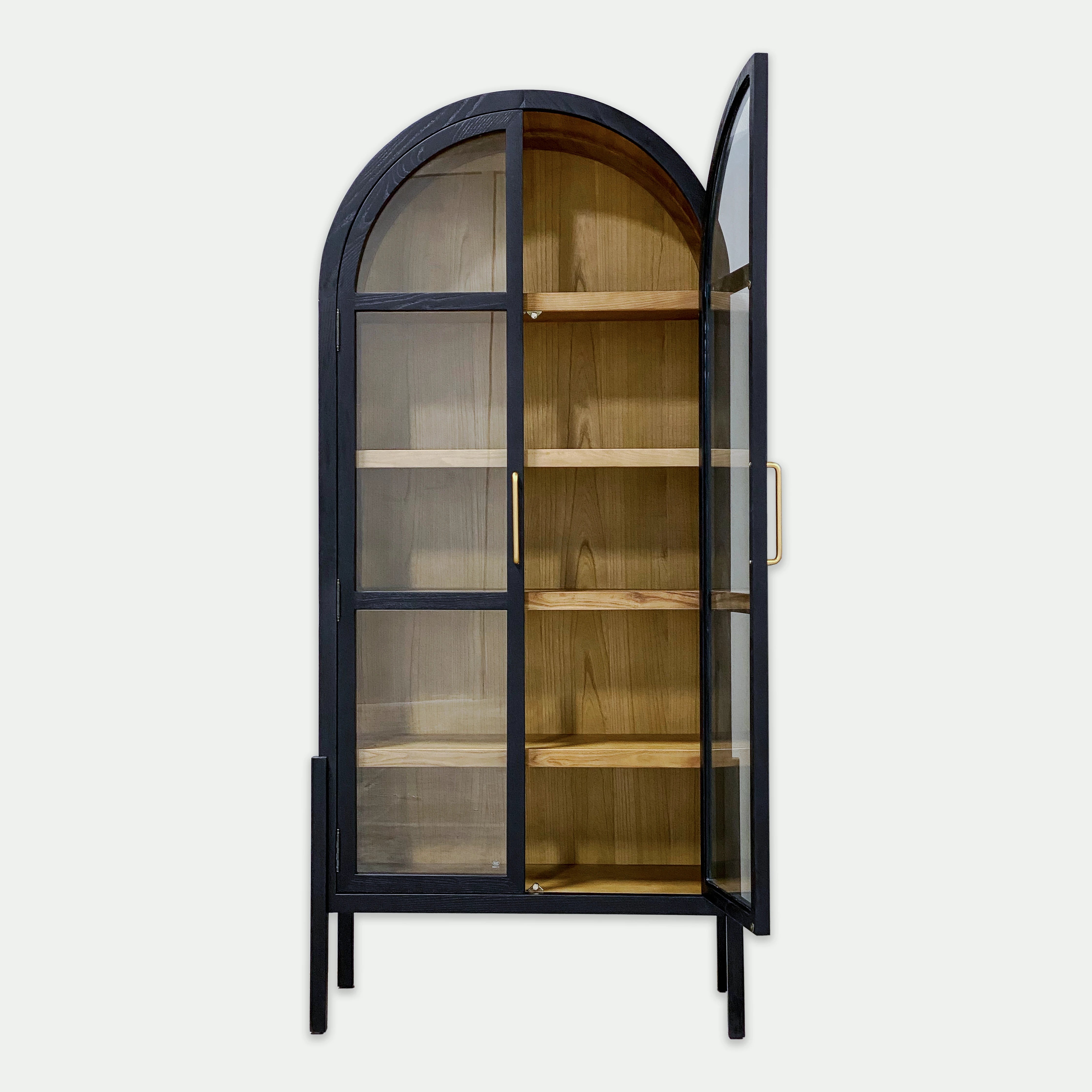 Emilia Arched Glass Display Cabinet