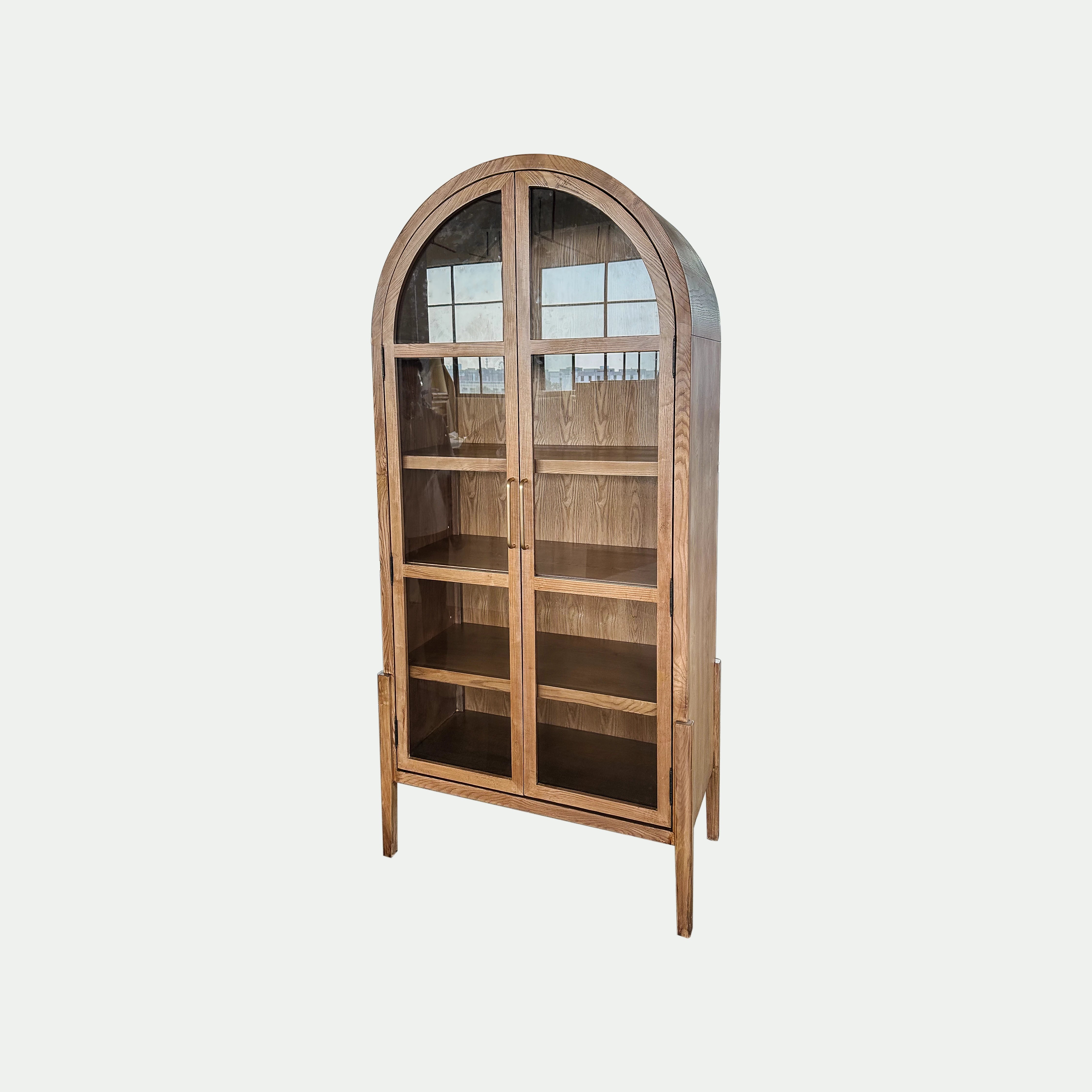 Emilia Arched Glass Display Cabinet