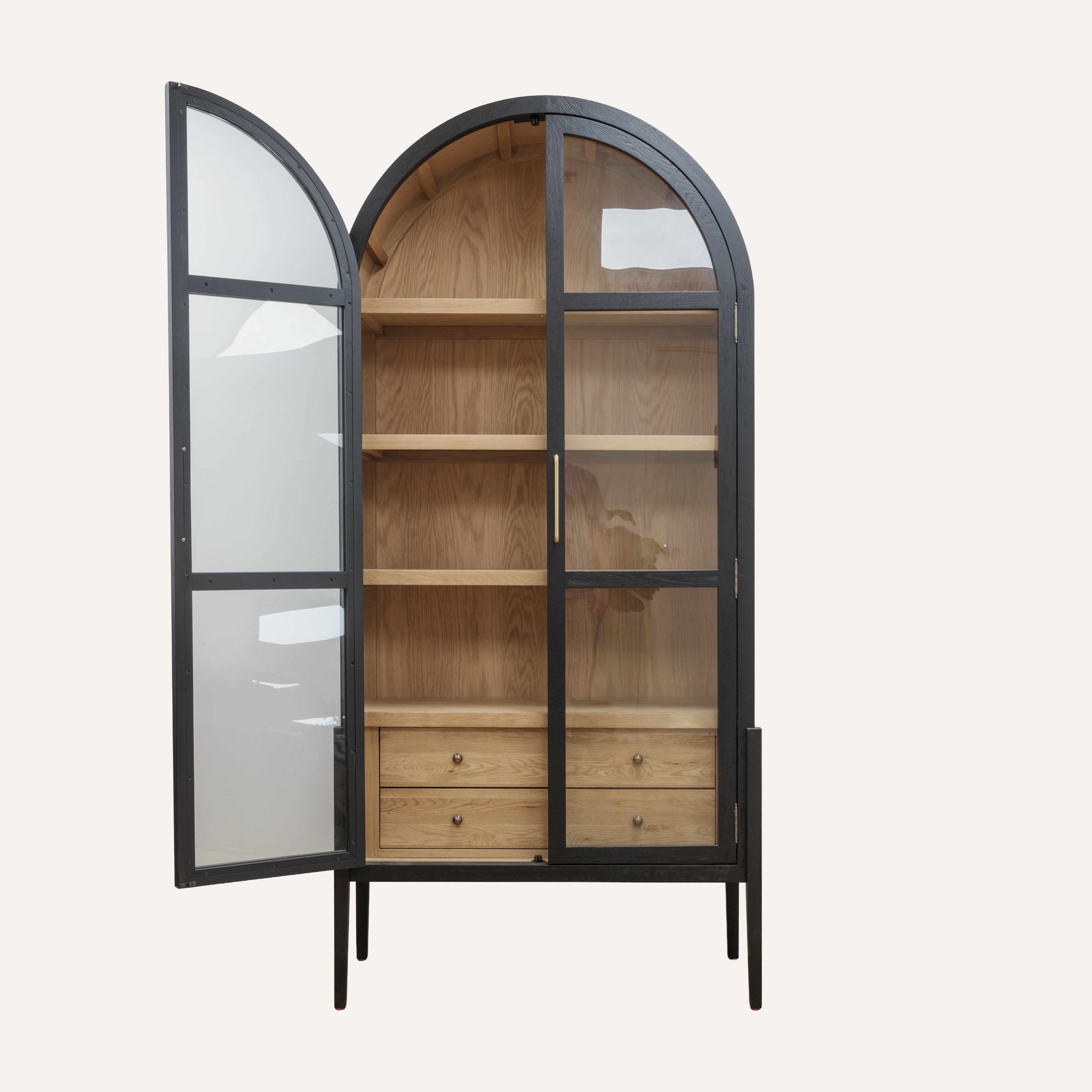 Emilia Arched Glass Display Cabinet