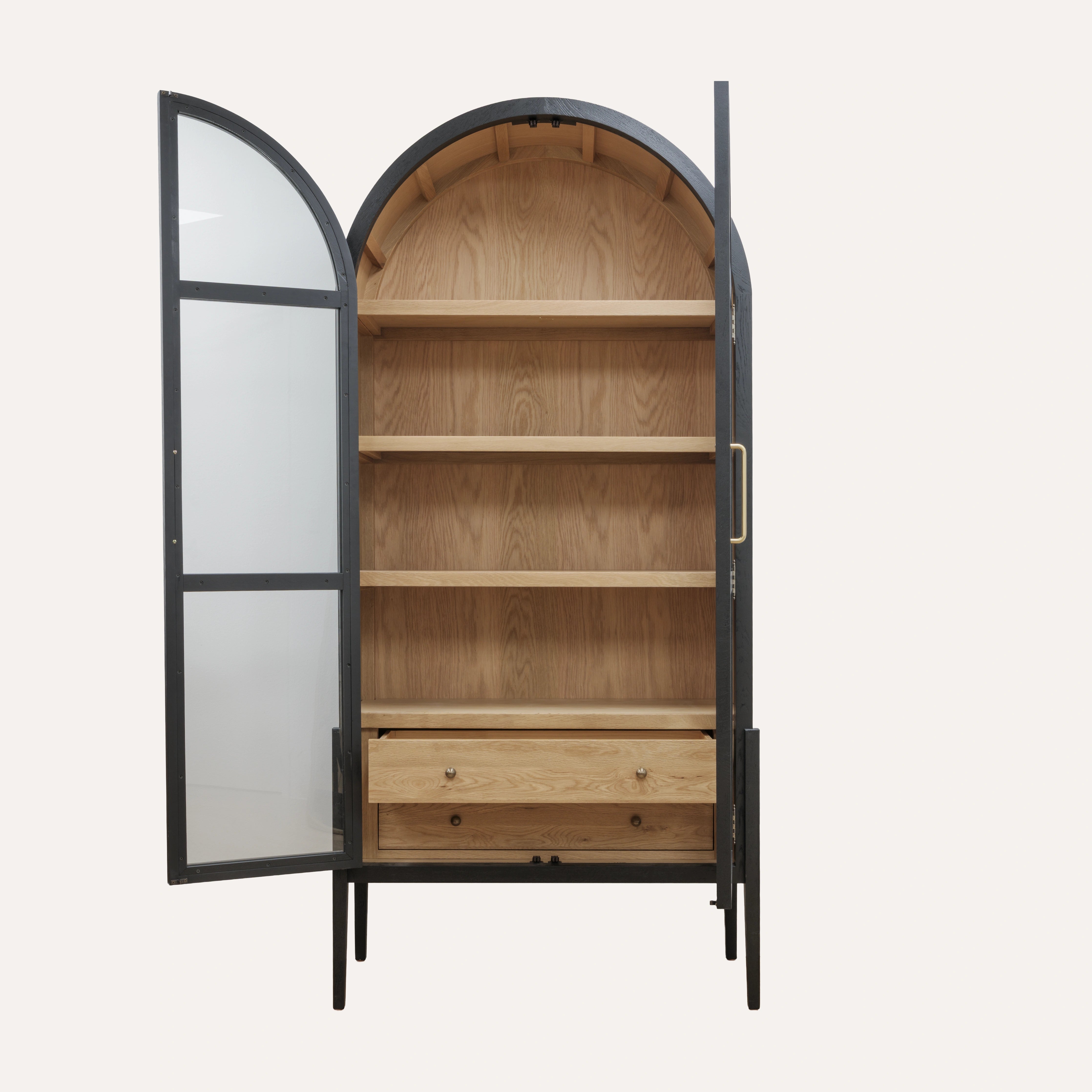 Emilia Arched Glass Display Cabinet