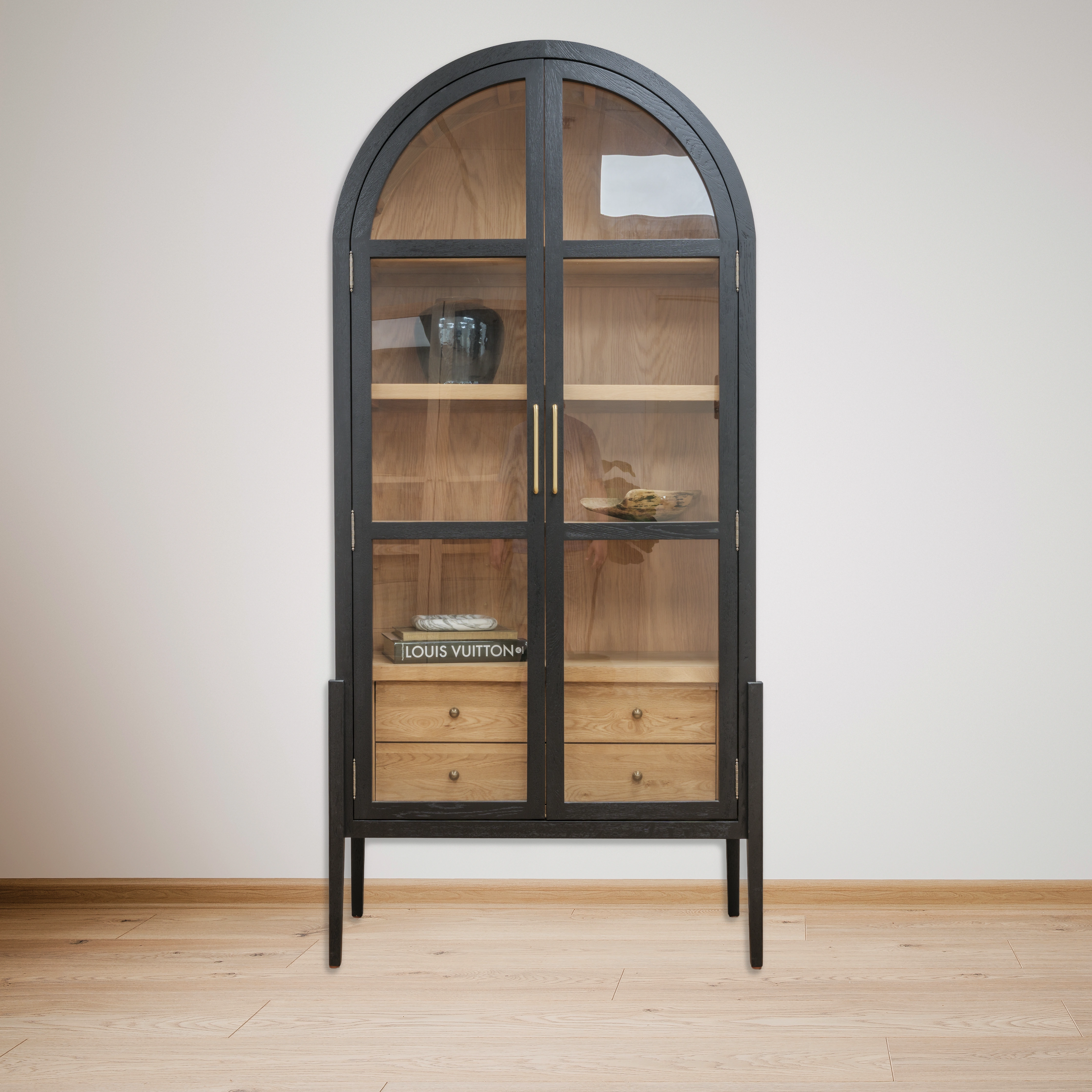 Emilia Arched Glass Display Cabinet