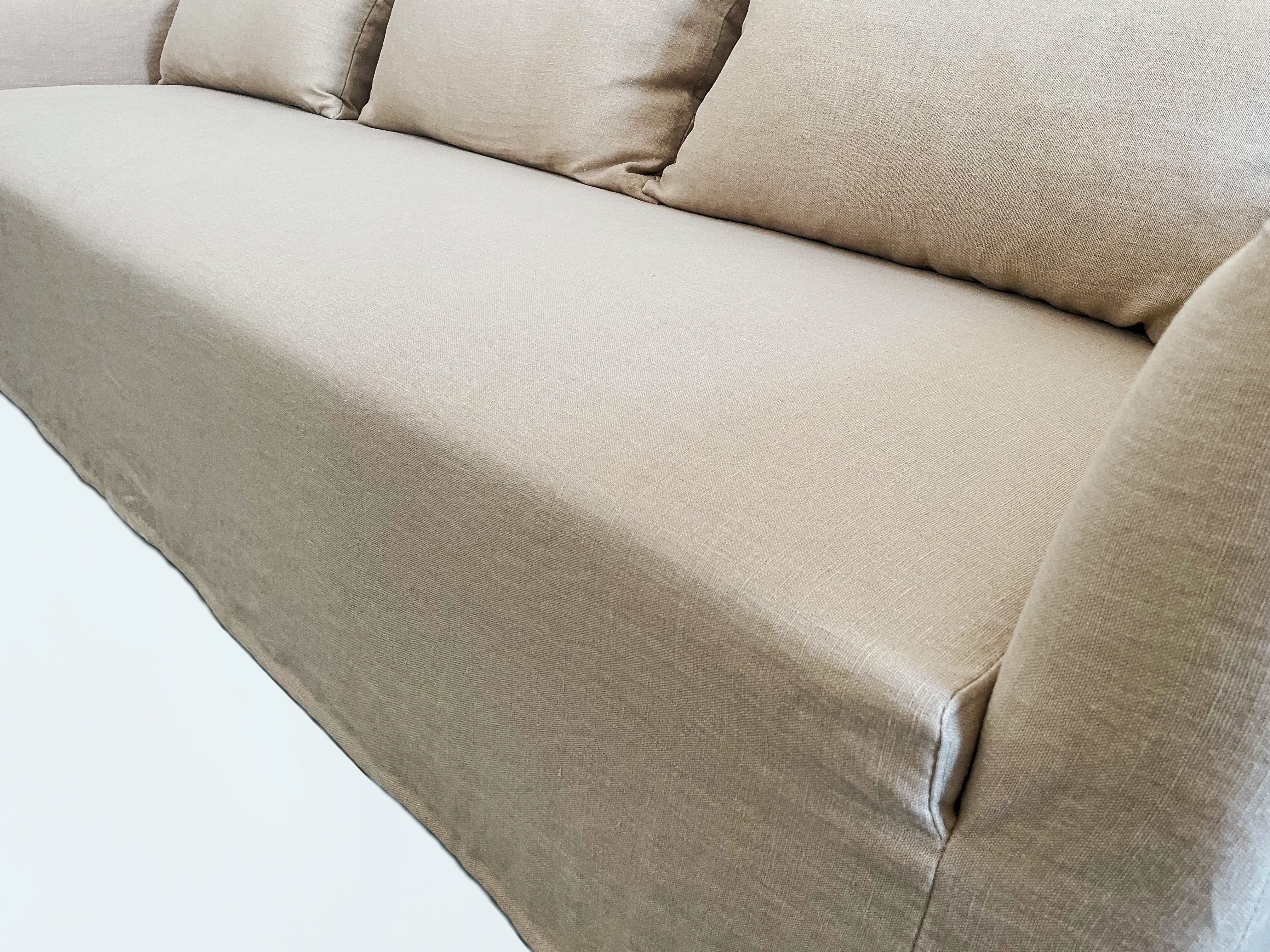 Lola Linen Slipcover Sofa