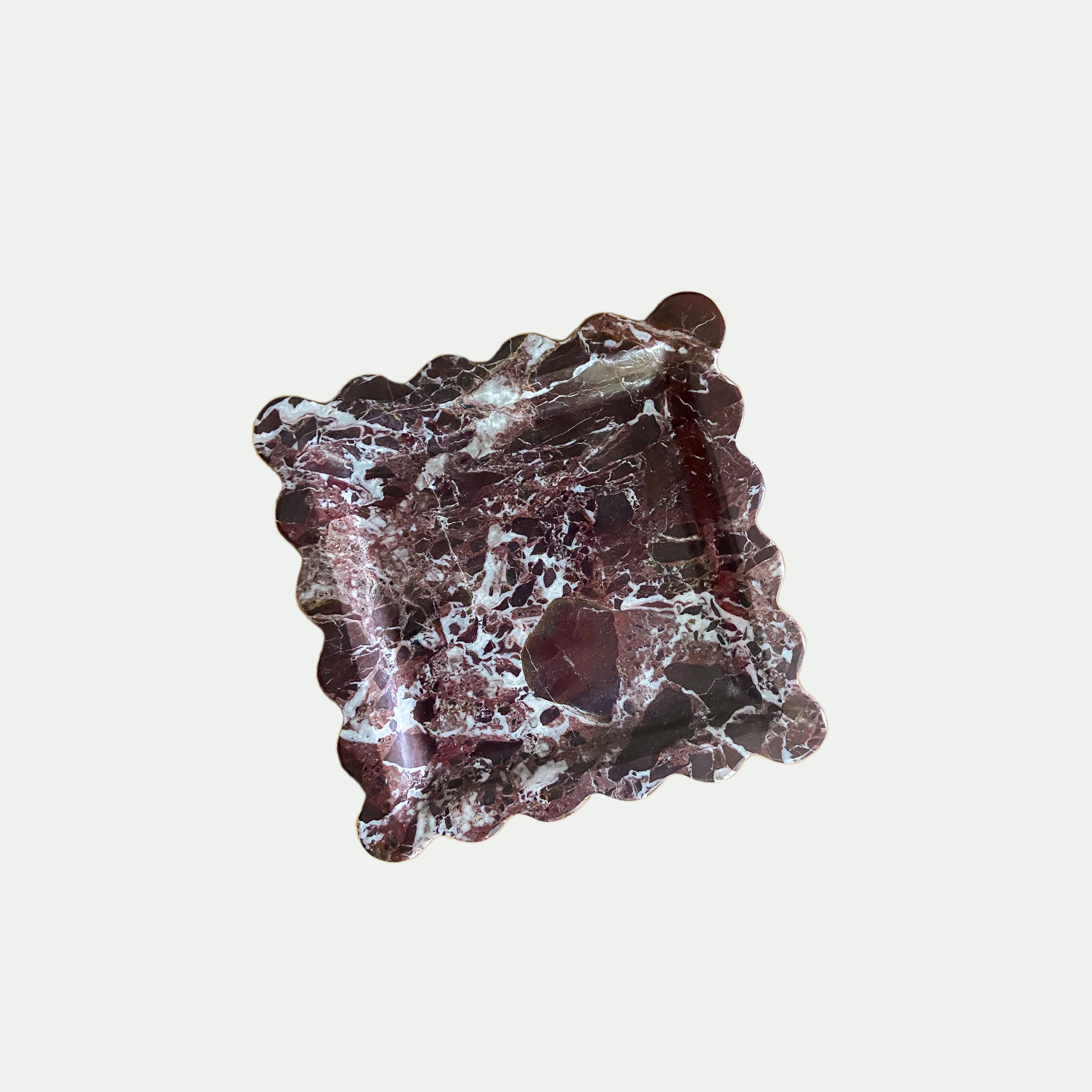 Scalloped Edge Square Tray