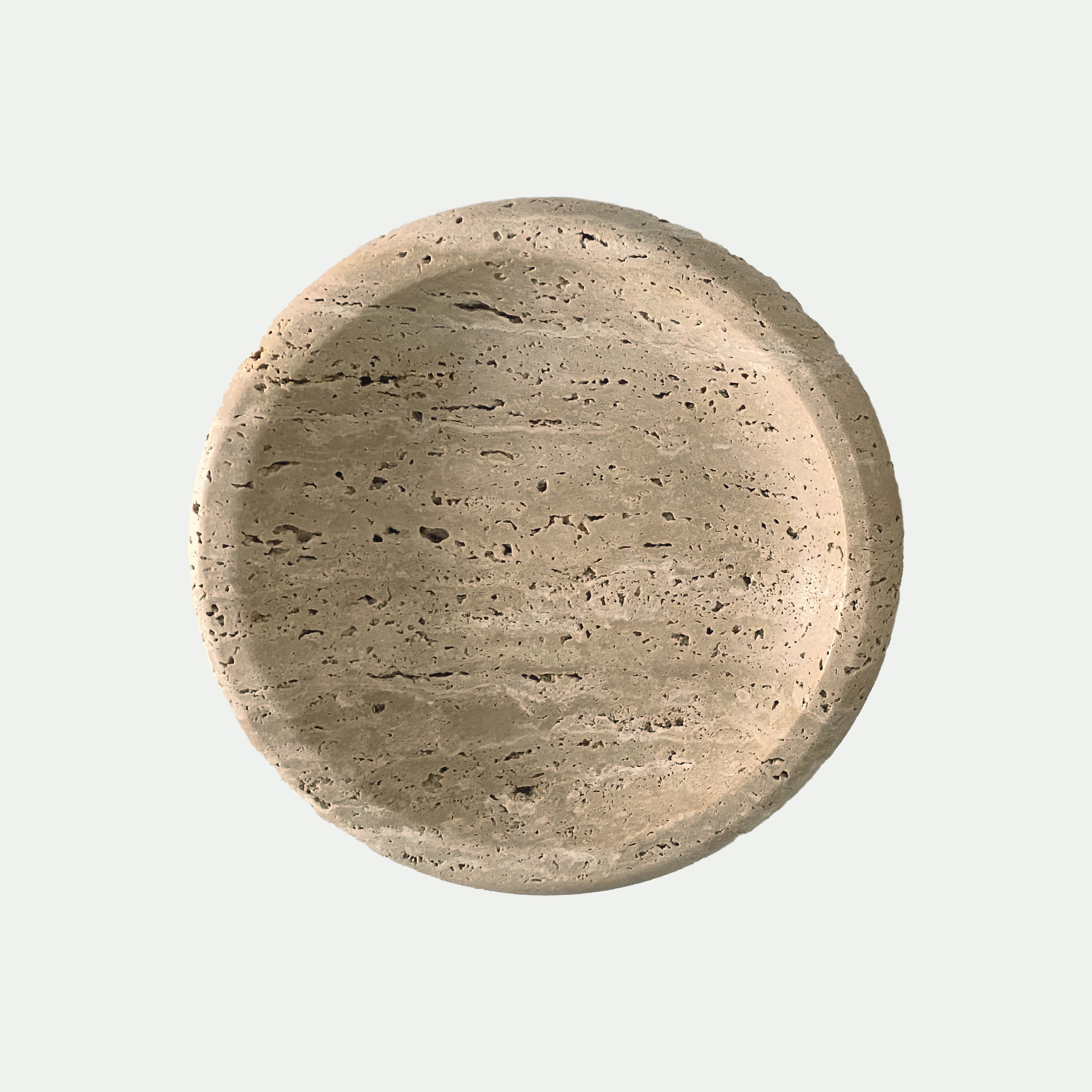 Travertine Round Tray