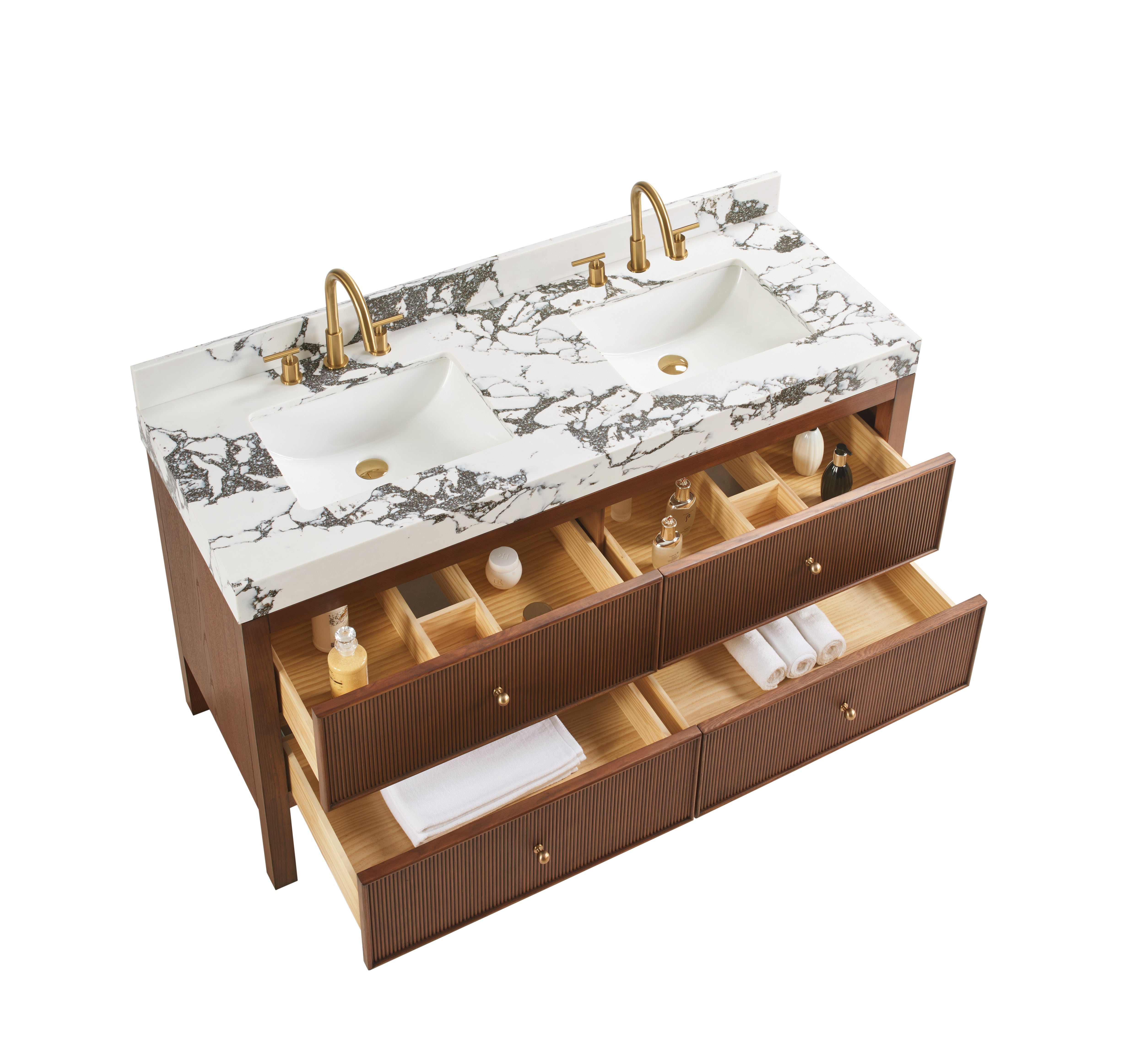 Kimberly Fluted Bathroom Vanity