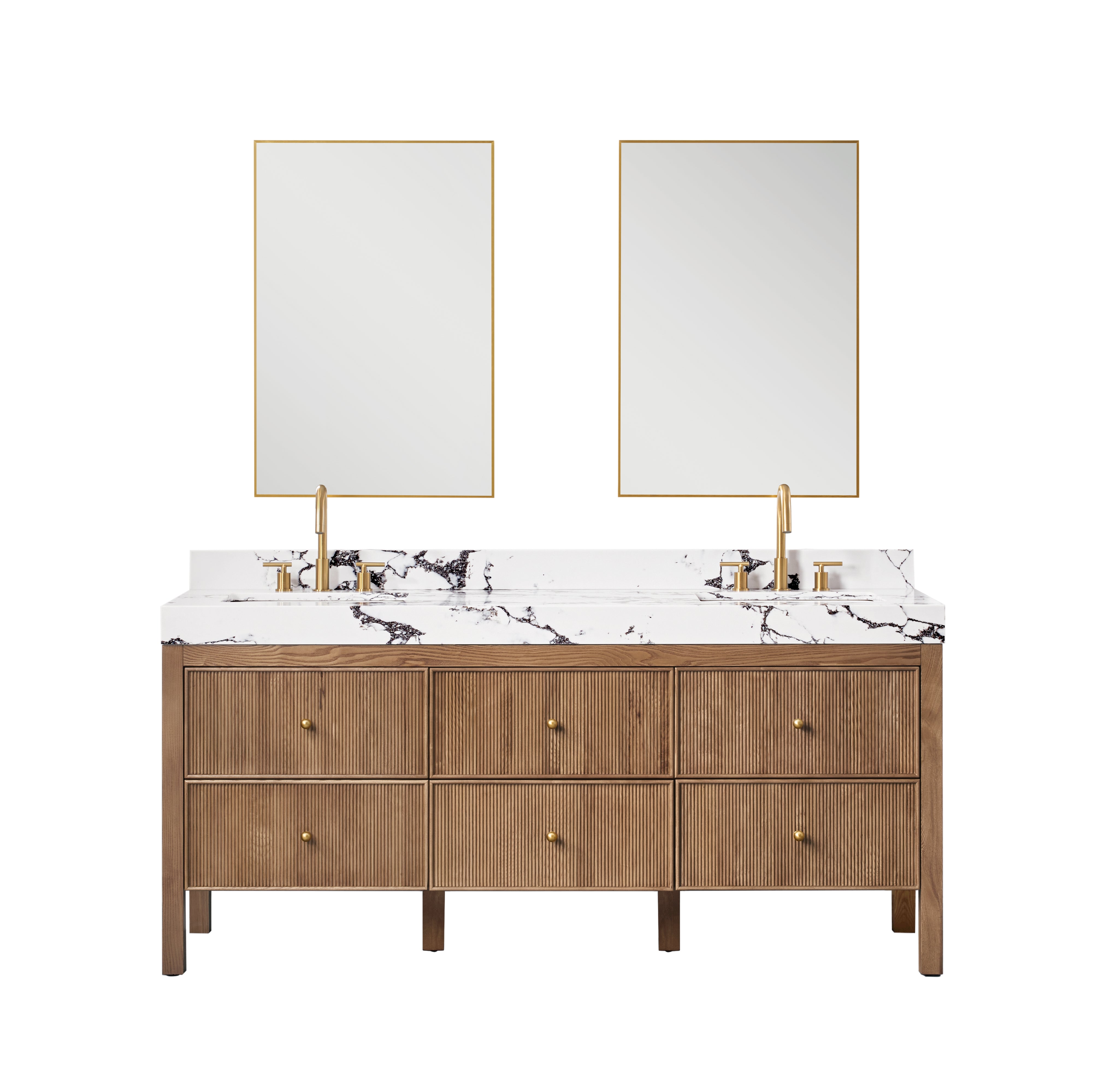 Kimberly Fluted Bathroom Vanity
