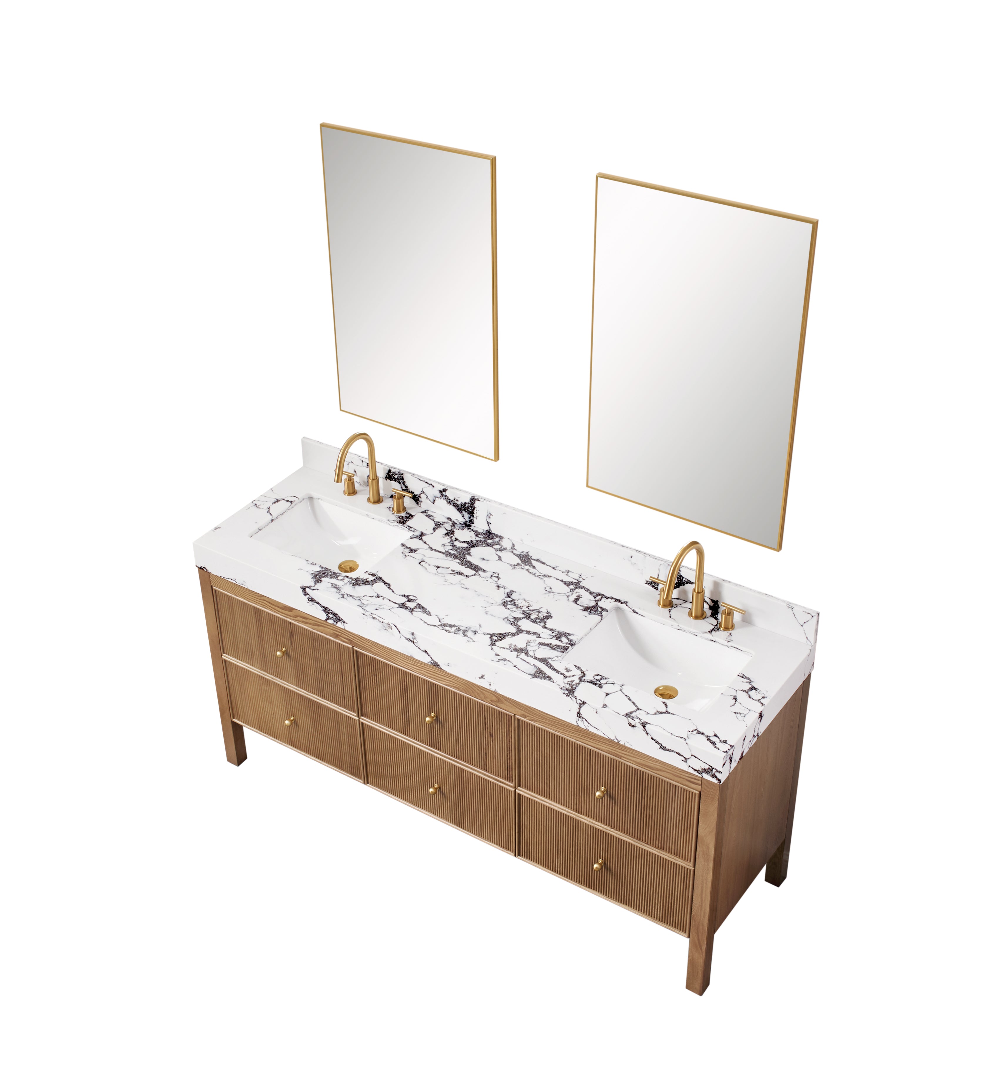 Kimberly Fluted Bathroom Vanity