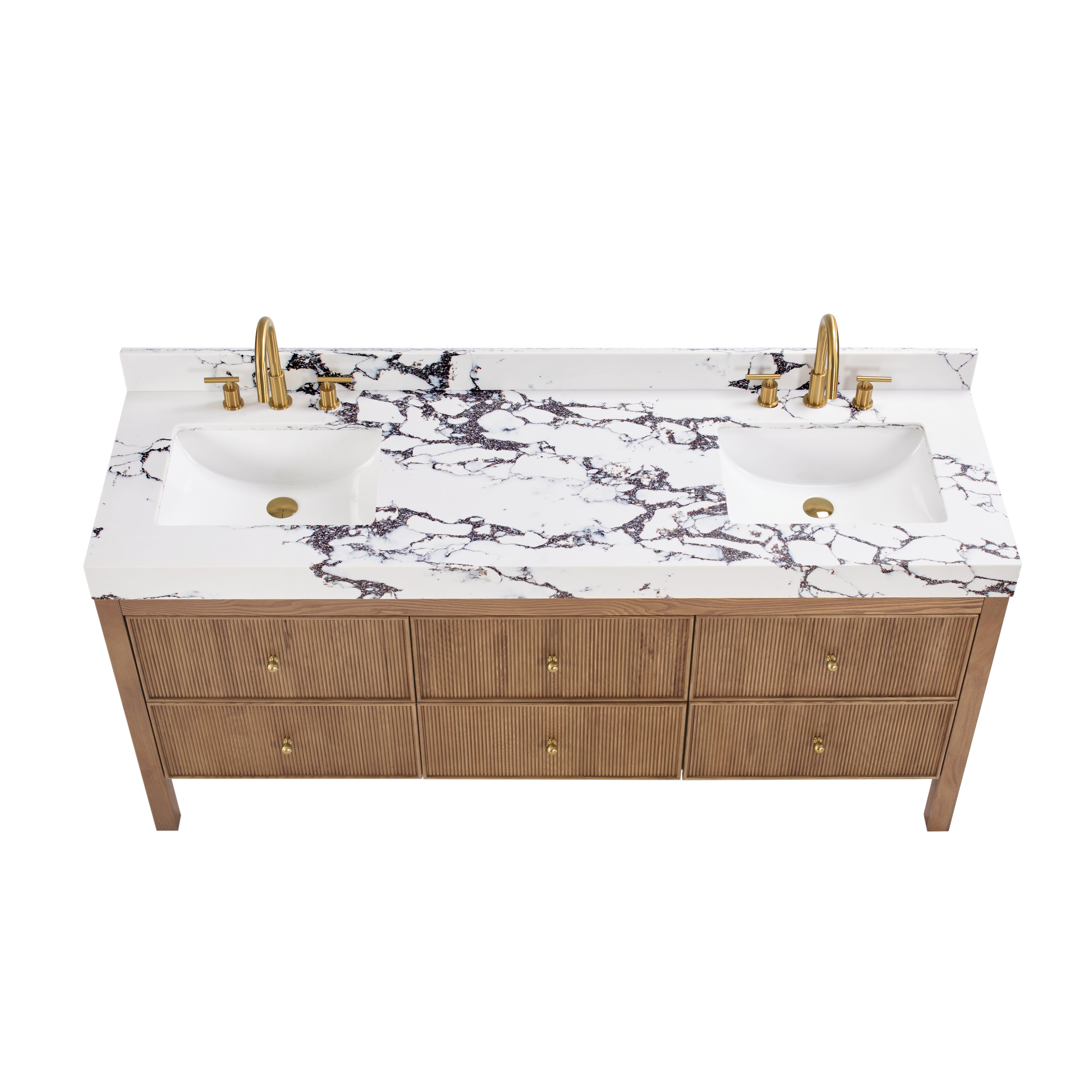 Kimberly Fluted Bathroom Vanity