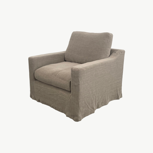 Cannes 100% Linen Slipcover Chair
