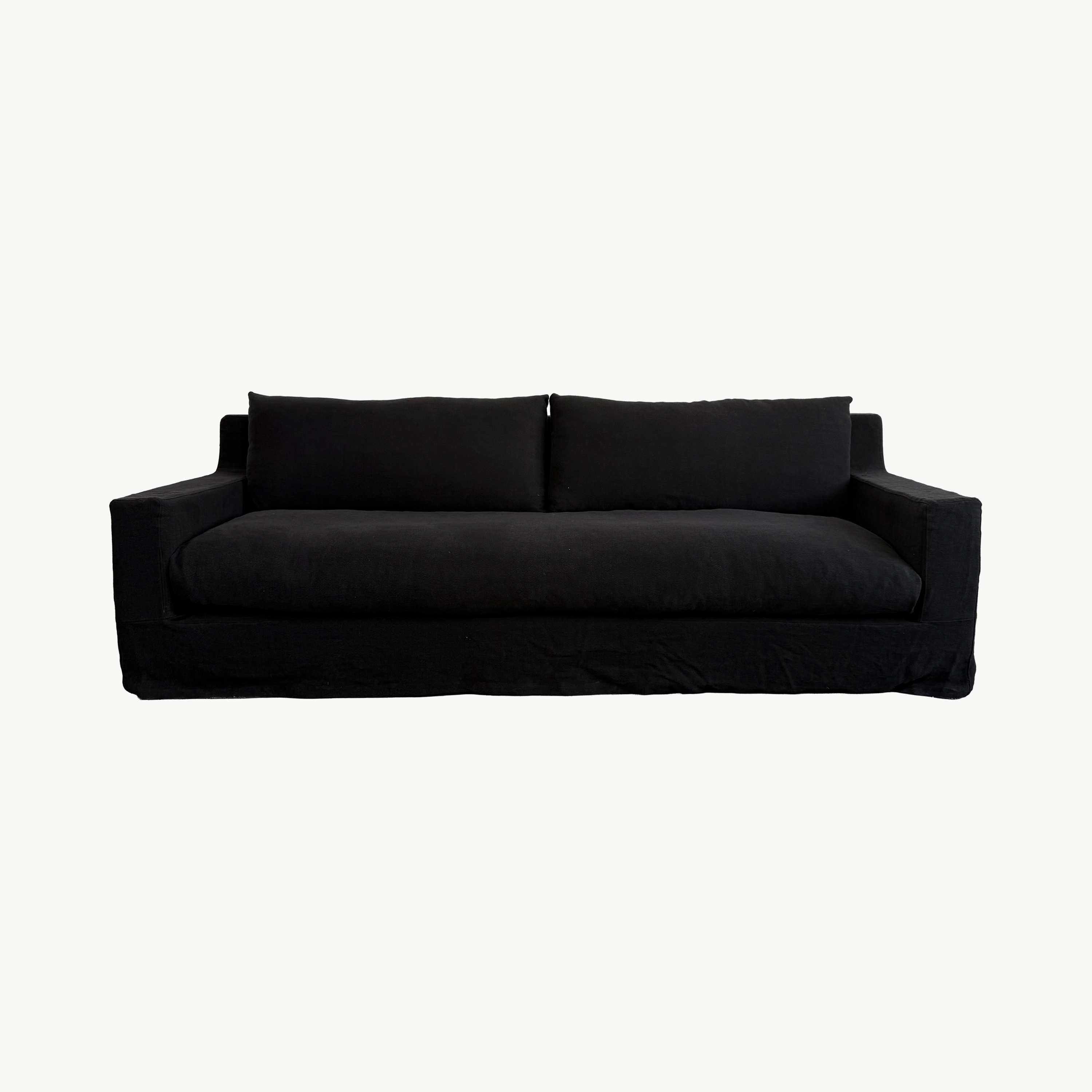 Cannes 100% Linen Slipcover Sofa