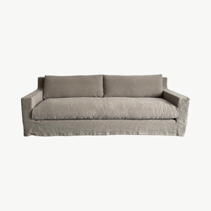 Cannes 100% Linen Slipcover Sofa