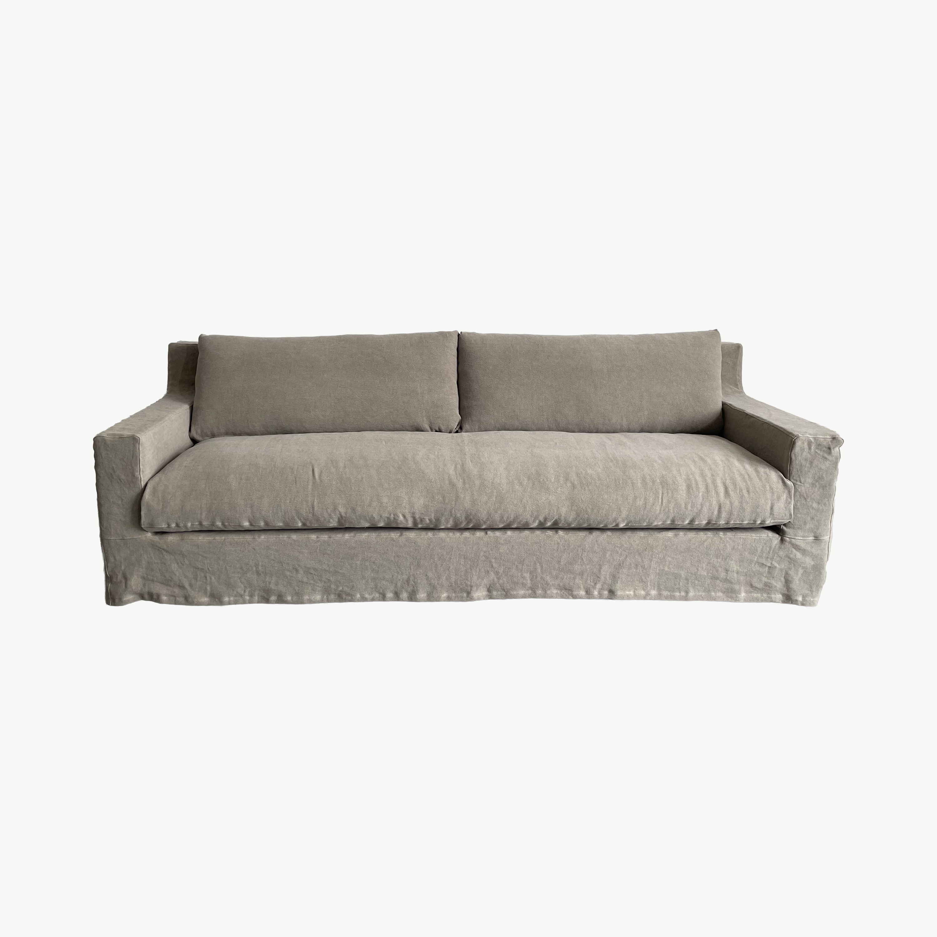 Cannes 100% Linen Slipcover Sofa