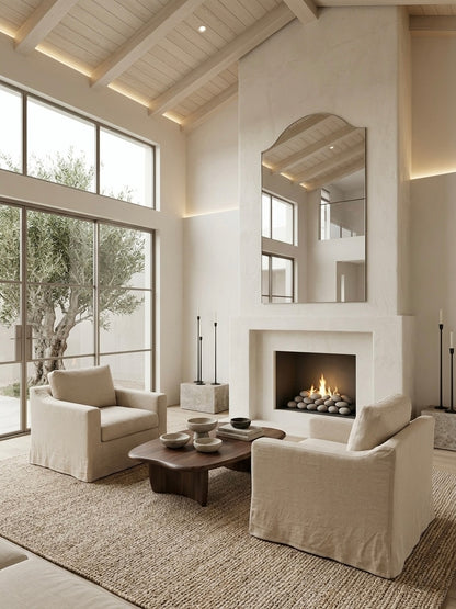 Cannes 100% Linen Slipcover Chair