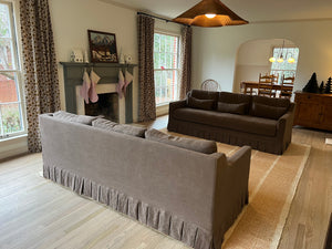 Chloe Linen Pleated Sofa