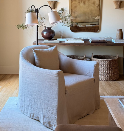 Lola Linen Slipcover Chair