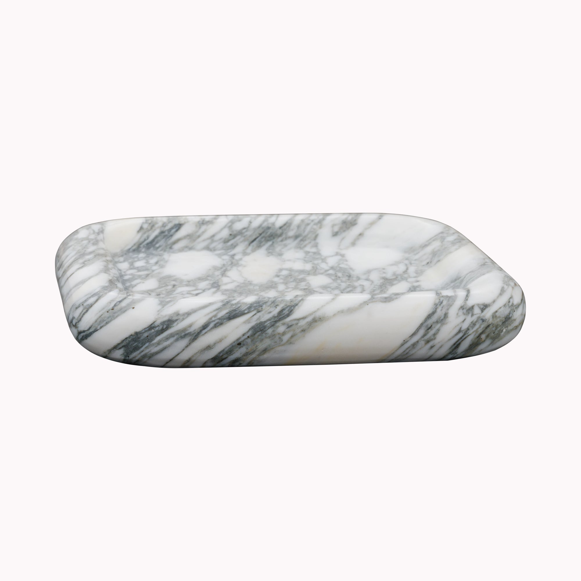 Rounded Square Marble Tray