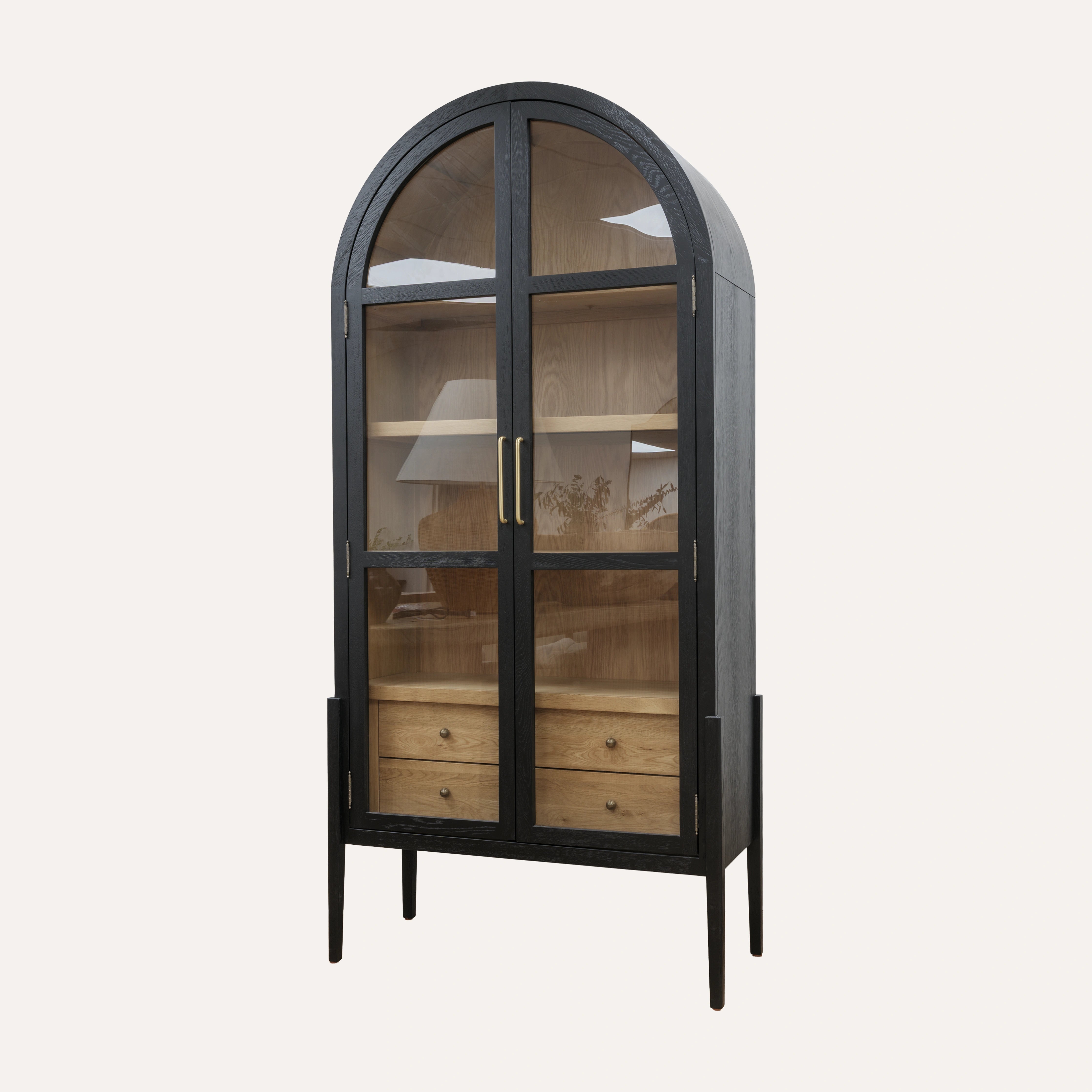 Emilia Arched Glass Display Cabinet