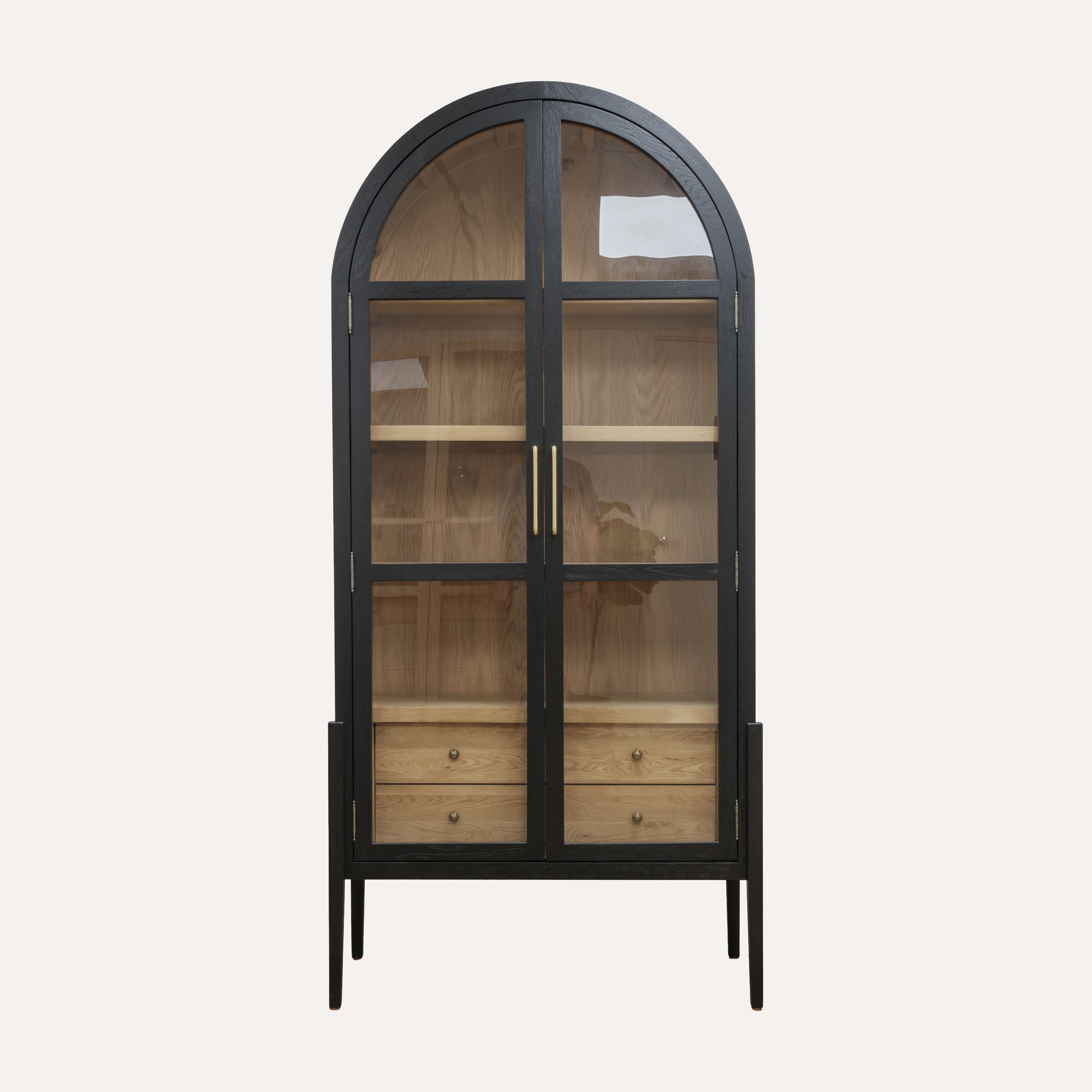 Emilia Arched Glass Display Cabinet