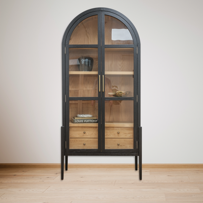 Emilia Arched Glass Display Cabinet