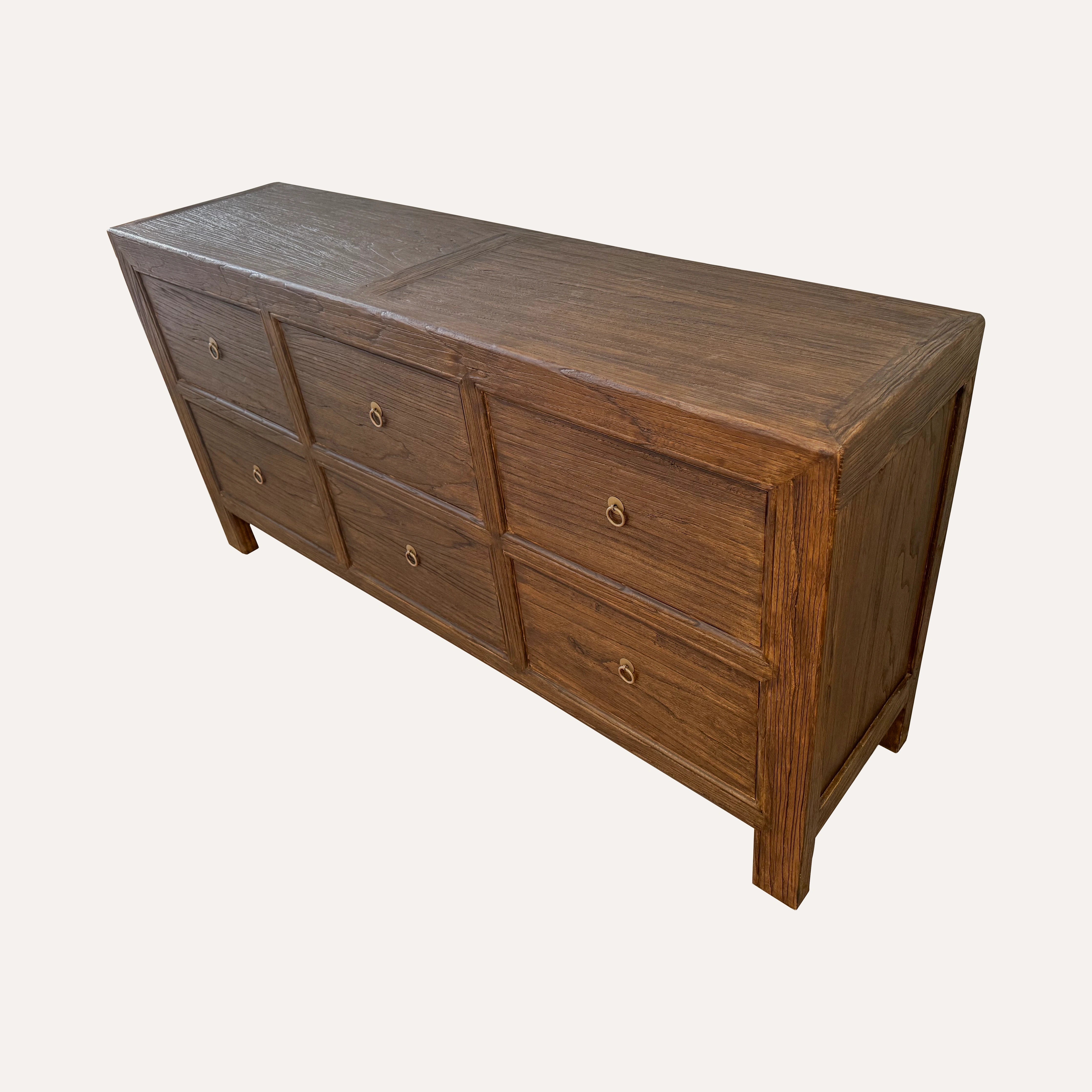 Gamila Six Drawer Sideboard
