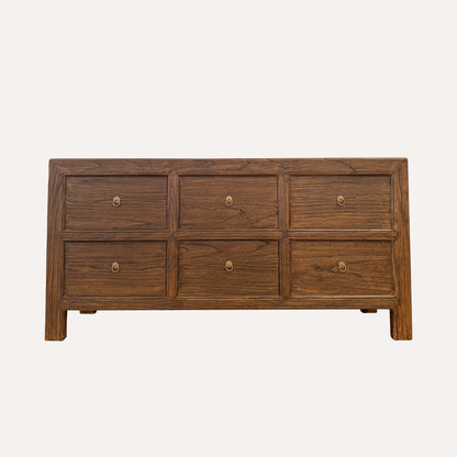 Gamila Six Drawer Sideboard