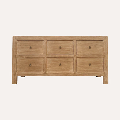 Gamila Six Drawer Sideboard