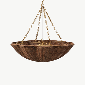 Bloom Wicker Chandelier