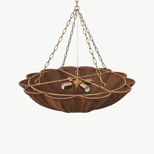 Bloom Wicker Chandelier