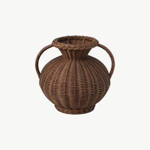 Wicker Vase - Antique Brown