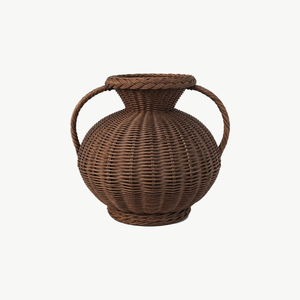 Wicker Vase - Antique Brown