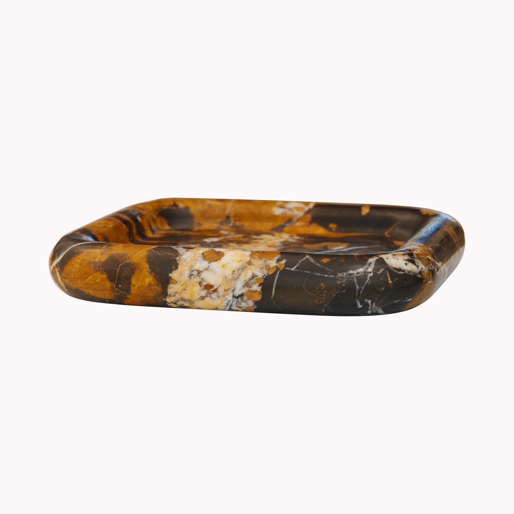 Rounded Square Marble Tray