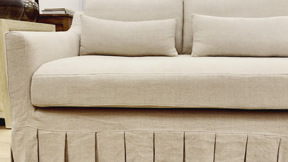 Chloe Linen Pleated Sofa