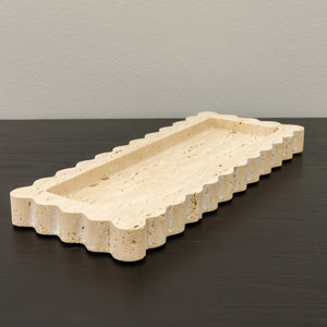 Scalloped Edge Rectangular Tray