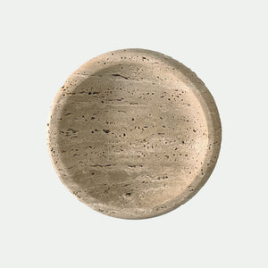 Travertine Round Tray