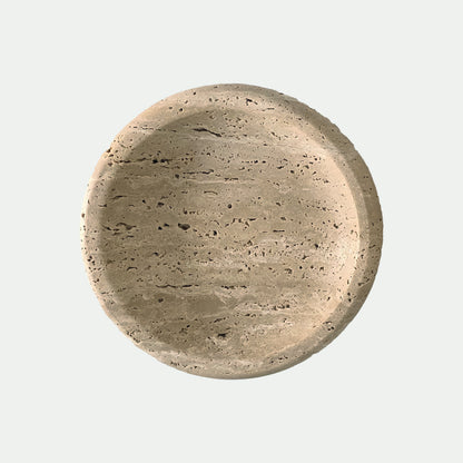 Travertine Round Tray