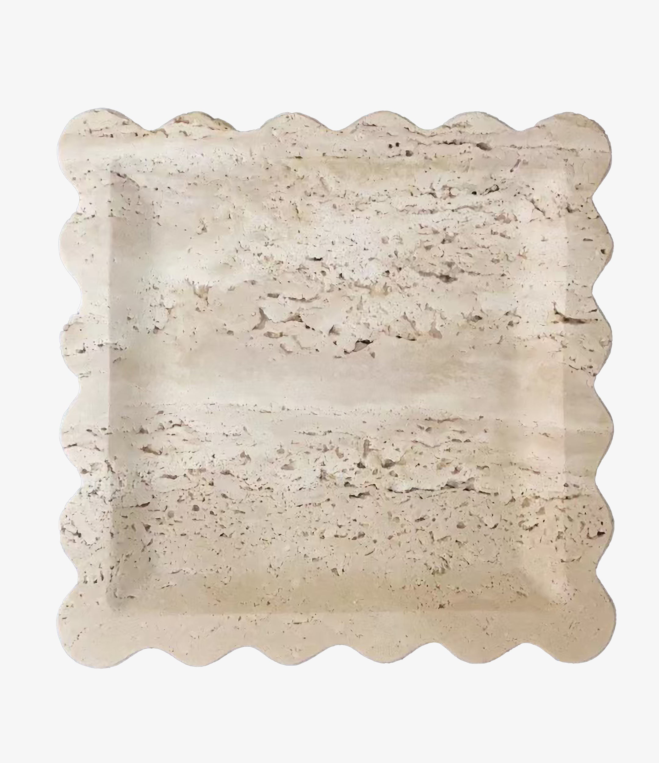 Scalloped Edge Square Tray
