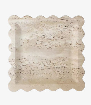 Scalloped Edge Square Tray