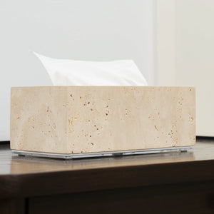 Travertine Tissue Box