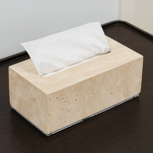 Travertine Tissue Box