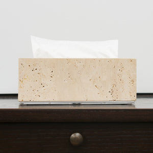 Travertine Tissue Box