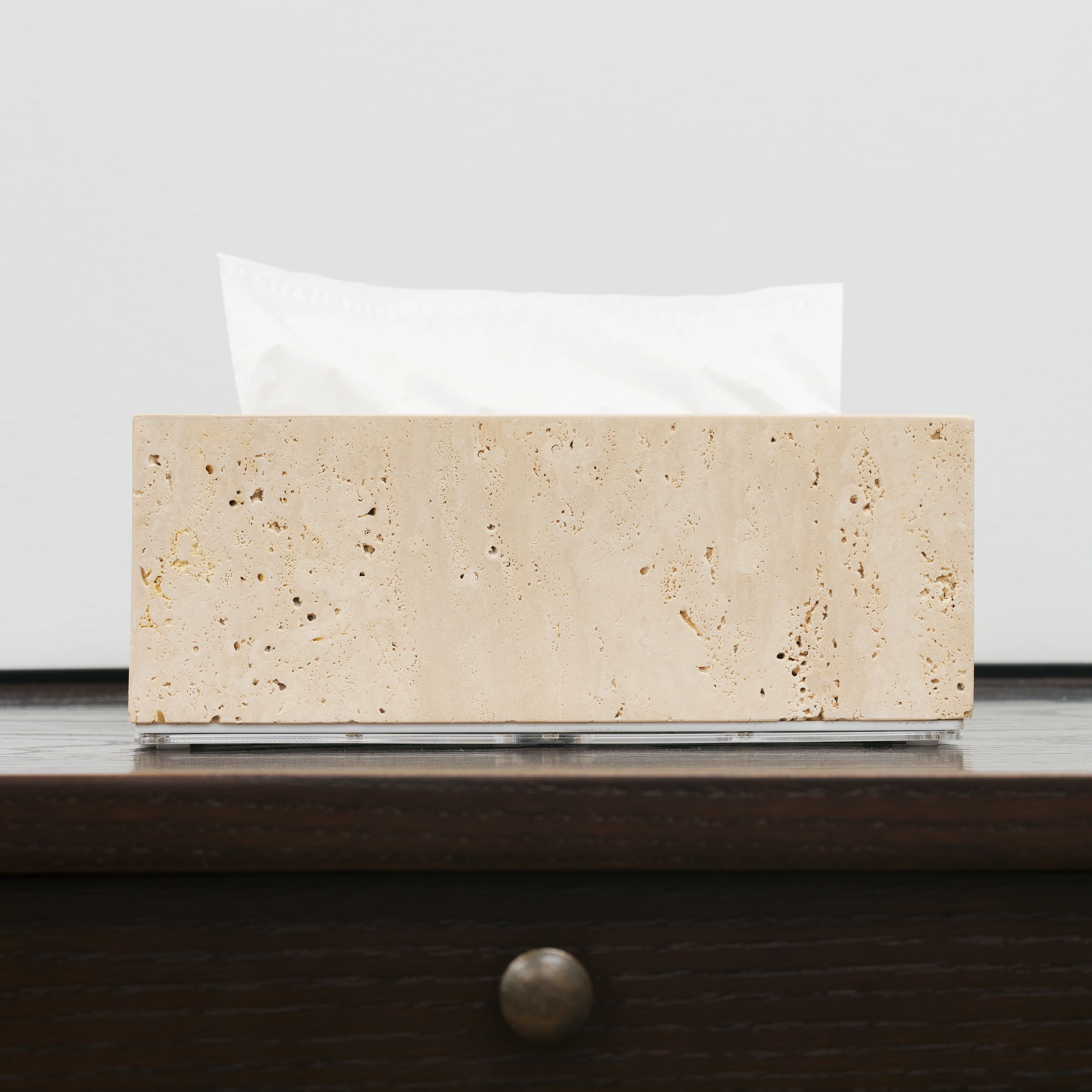 Travertine Tissue Box