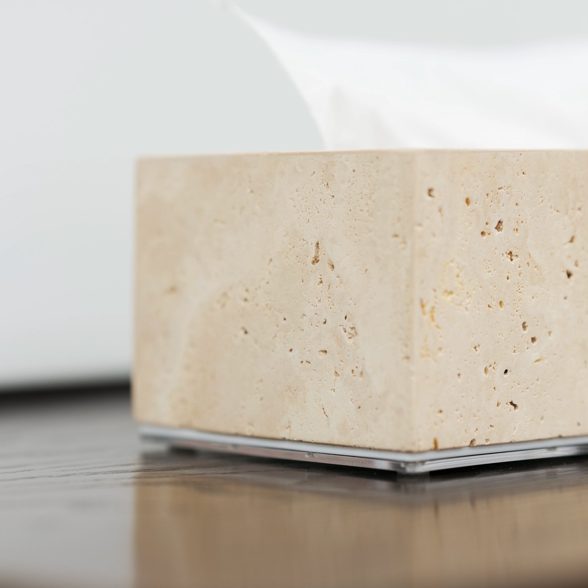 Travertine Tissue Box