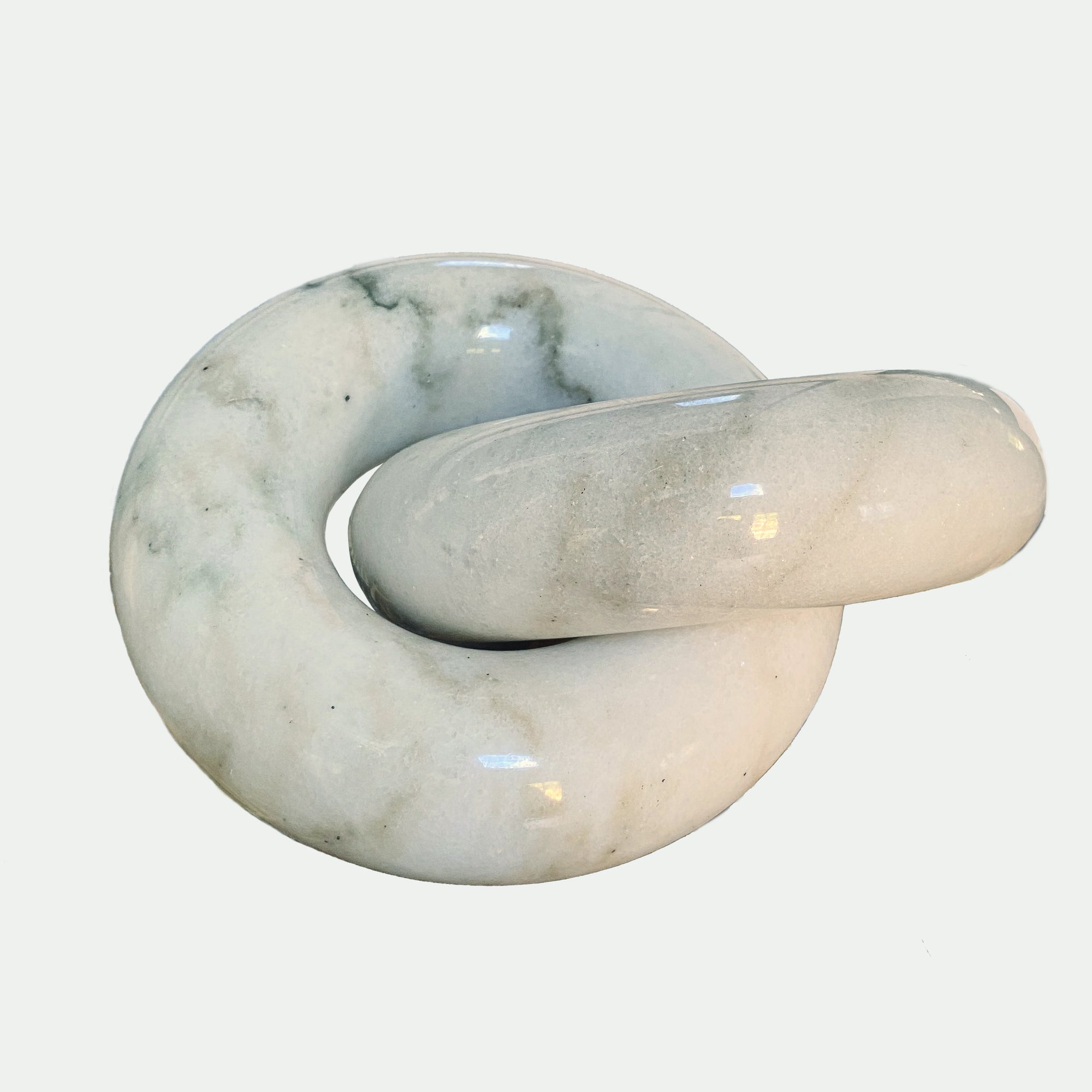 White Carrara Marble Knot
